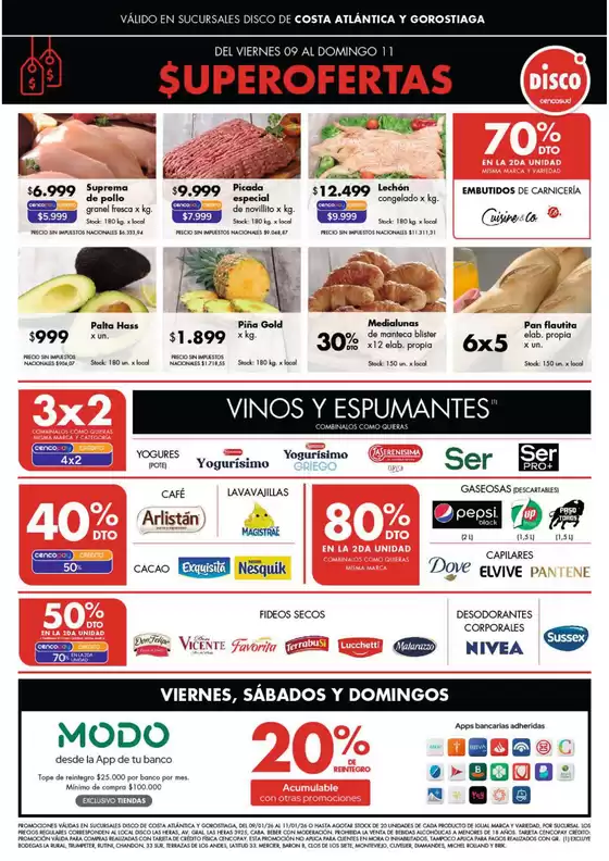 Catálogo Disco | Ofertas | Costa Atlántica | 2026-01-09T00:00:00.000Z - 2026-01-11T00:00:00.000Z