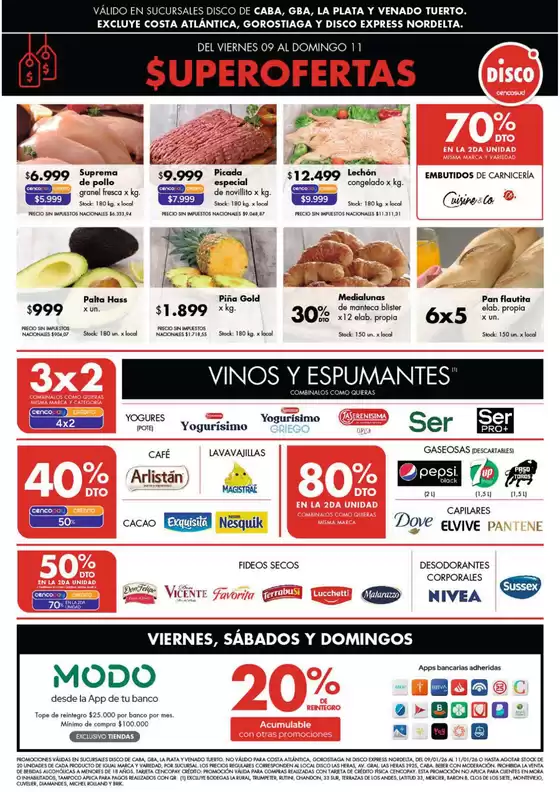 Catálogo Disco | Ofertas | Bs. As. y Santa Fé | 2026-01-09T00:00:00.000Z - 2026-01-11T00:00:00.000Z