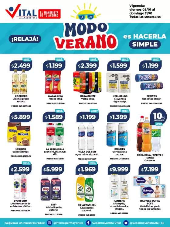 Catálogo Supermayorista Vital | Ofertas fin de semana | | 2026-01-09T00:00:00.000Z - 2026-01-11T00:00:00.000Z