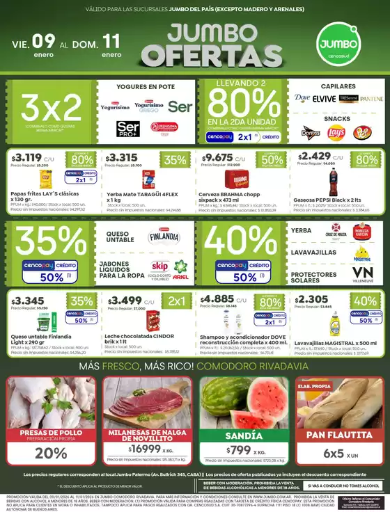 Catálogo Jumbo en Comodoro Rivadavia | Ofertas | Comodoro | 2026-01-09T00:00:00.000Z - 2026-01-11T00:00:00.000Z