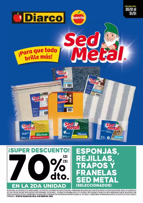 Catálogo Diarco | ESPECIAL SED METAL | 2026-01-09T00:00:00.000Z - 2026-01-31T00:00:00.000Z