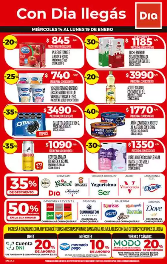 Catálogo Supermercados DIA | Promociones actuales | 2026-01-14T00:00:00.000Z - 2026-01-19T00:00:00.000Z