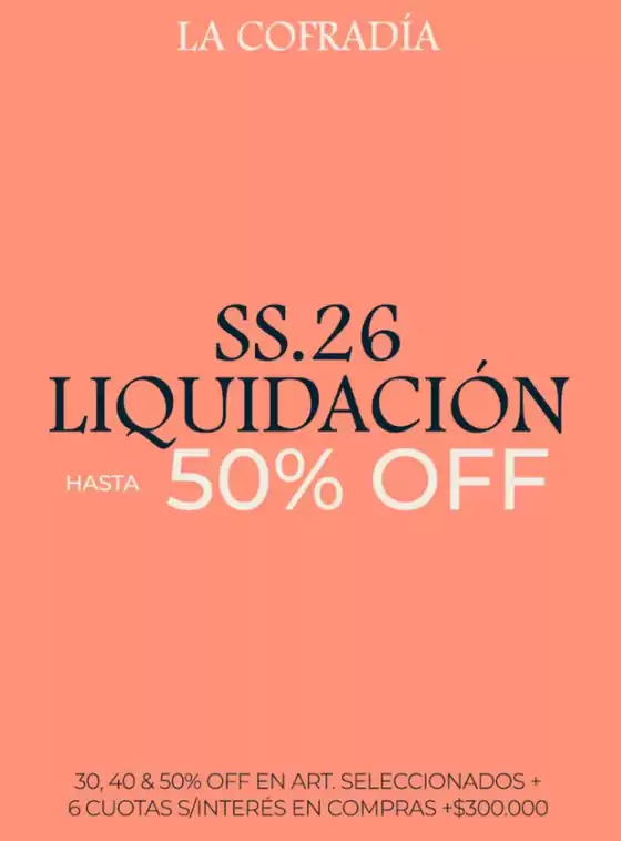 Catálogo La Cofradia | Hasta 50% off | 2026-01-15T00:00:00.000Z - 2026-01-31T00:00:00.000Z