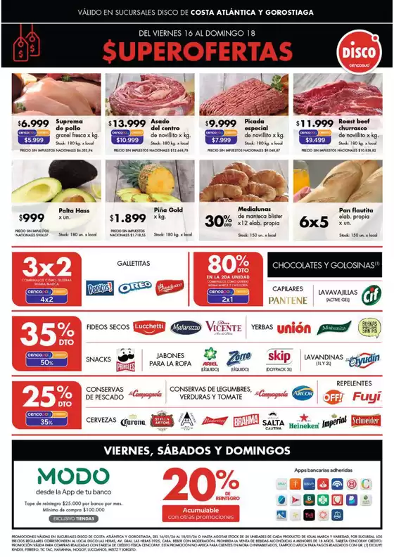 Catálogo Disco | Ofertas | Costa Atlántica | 2026-01-16T00:00:00.000Z - 2026-01-18T00:00:00.000Z