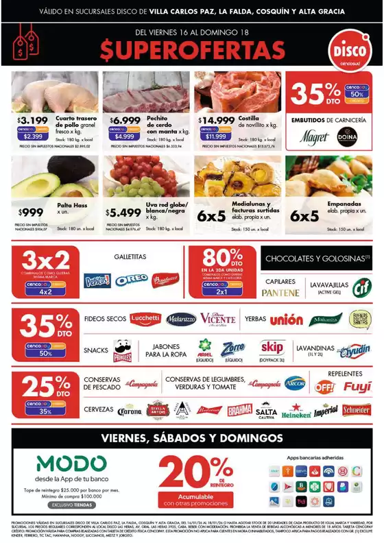 Catálogo Disco | Ofertas | Punilla | 2026-01-16T00:00:00.000Z - 2026-01-18T00:00:00.000Z