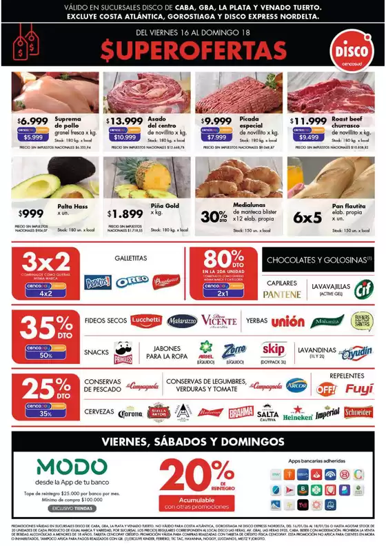 Catálogo Disco | Ofertas | Bs. As. y Santa Fé | 2026-01-16T00:00:00.000Z - 2026-01-18T00:00:00.000Z