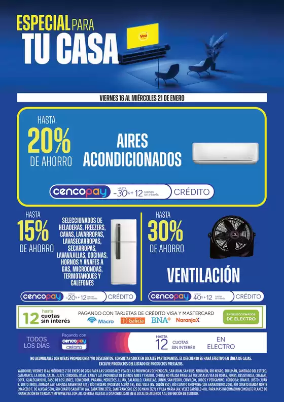 Catálogo Supermercados Vea | Ofertas especial para tu casa | 2026-01-16T00:00:00.000Z - 2026-01-21T00:00:00.000Z