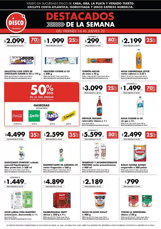 Catálogo Disco | Destacados - Ofertas I Nacional | 2026-01-16T00:00:00.000Z - 2026-01-22T00:00:00.000Z