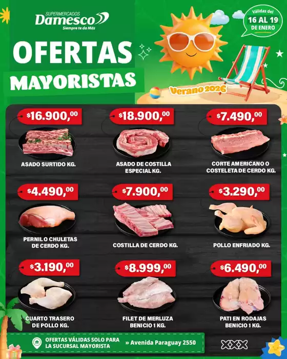 Catálogo Supermercados Damesco | Ofertas especiales atractivas para todos | 2026-01-16T00:00:00.000Z - 2026-01-19T00:00:00.000Z