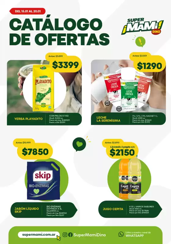 Catálogo Super Mami en Martínez | Catálogo de ofertas | 2026-01-19T00:00:00.000Z - 2026-01-20T00:00:00.000Z