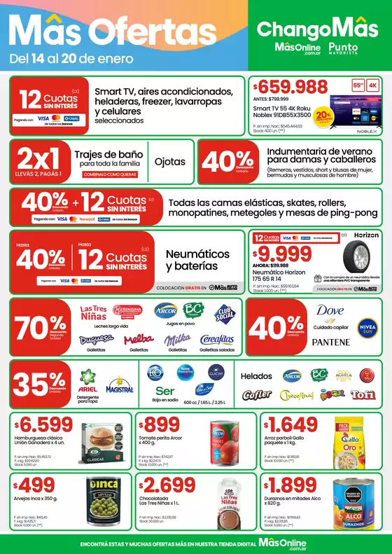 Catálogo HiperChangomas | Más ofertas | 2026-01-19T00:00:00.000Z - 2026-01-20T00:00:00.000Z