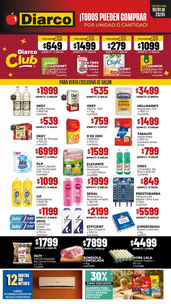 Catálogo Diarco | OFERTAS GBA | 2026-01-19T00:00:00.000Z - 2026-01-23T00:00:00.000Z