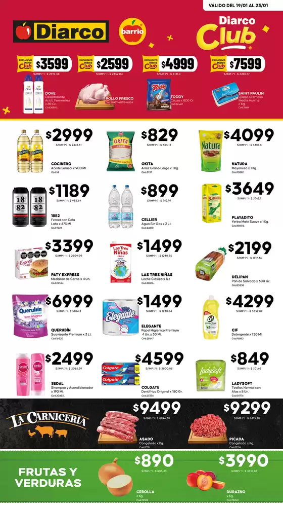 Catálogo Diarco | OFERTAS DIARCO BARRIO | 2026-01-19T00:00:00.000Z - 2026-01-23T00:00:00.000Z