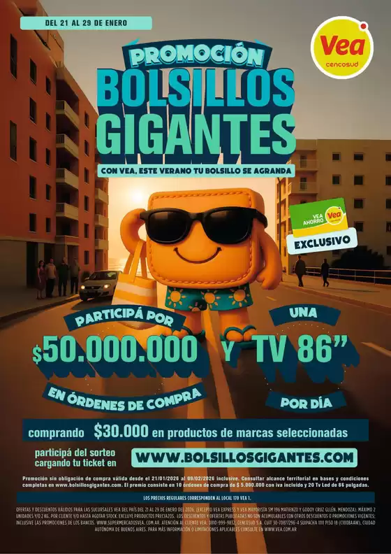 Catálogo Supermercados Vea | Folleto Nacional Vea Bolsillos Gigantes | 2026-01-21T00:00:00.000Z - 2026-02-09T00:00:00.000Z