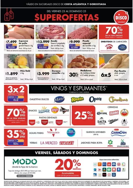 Catálogo Disco | Ofertas | Costa Atlántica | 2026-01-23T00:00:00.000Z - 2026-01-25T00:00:00.000Z