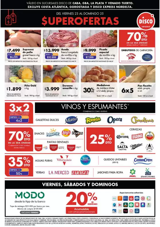 Catálogo Disco | Ofertas | Bs. As. y Santa Fé | 2026-01-23T00:00:00.000Z - 2026-01-25T00:00:00.000Z