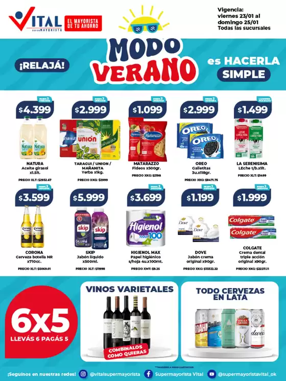 Catálogo Supermayorista Vital | Ofertas fin de semana | | 2026-01-23T00:00:00.000Z - 2026-01-25T00:00:00.000Z
