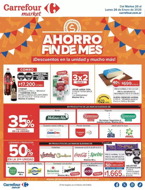 Catálogo Carrefour Market | Carrefour Market 20 Enero | 2026-01-20T00:00:00.000Z - 2026-01-26T00:00:00.000Z