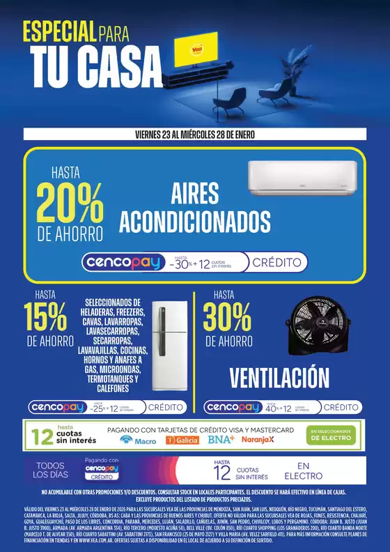 Catálogo Supermercados Vea | Ofertas especial para tu casa | 2026-01-23T00:00:00.000Z - 2026-01-28T00:00:00.000Z