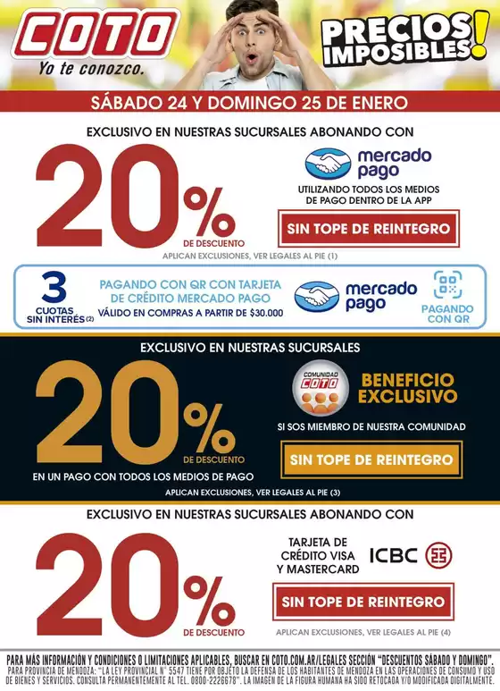 Catálogo Coto | Coto Afiche Descuento | 2026-01-24T00:00:00.000Z - 2026-01-25T00:00:00.000Z