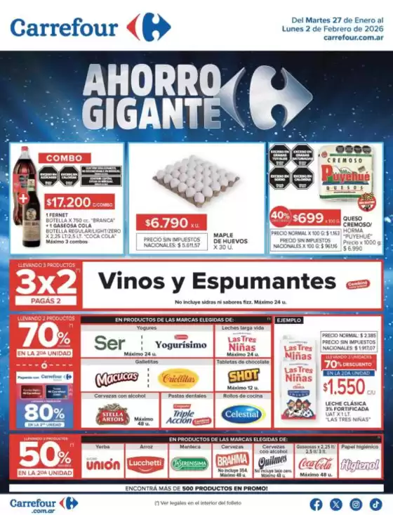 Catálogo Carrefour | Carrefour Hiper 27 Enero | 2026-01-27T00:00:00.000Z - 2026-02-03T00:00:00.000Z