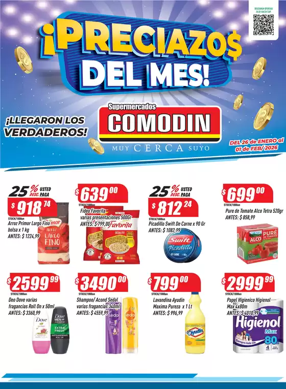 Catálogo Supermercados Comodin | 2026212 | 2026-01-26T00:00:00.000Z - 2026-02-01T00:00:00.000Z