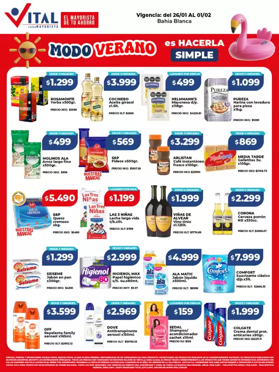 Catálogo Supermayorista Vital en Morón | Nuestras mejores gangas | 2026-01-26T00:00:00.000Z - 2026-02-01T00:00:00.000Z