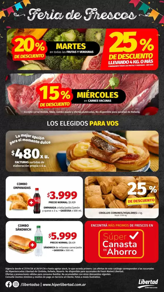 Catálogo Hiper Libertad en Morón | Excelente oferta para cazadores de gangas | 2026-01-27T00:00:00.000Z - 2026-01-28T00:00:00.000Z