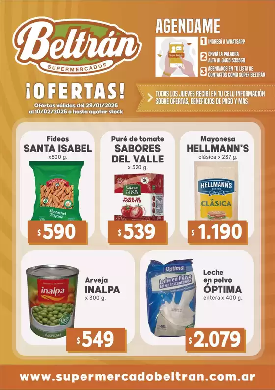 Catálogo Beltrán Supermercados en Bahía Blanca | Ofertas Beltrán Supermercados | 2026-01-29T00:00:00.000Z - 2026-02-10T00:00:00.000Z