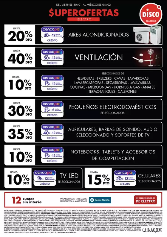 Catálogo Disco | Ofertas | Electro, T. Libre y más | 2026-01-30T00:00:00.000Z - 2026-02-04T00:00:00.000Z