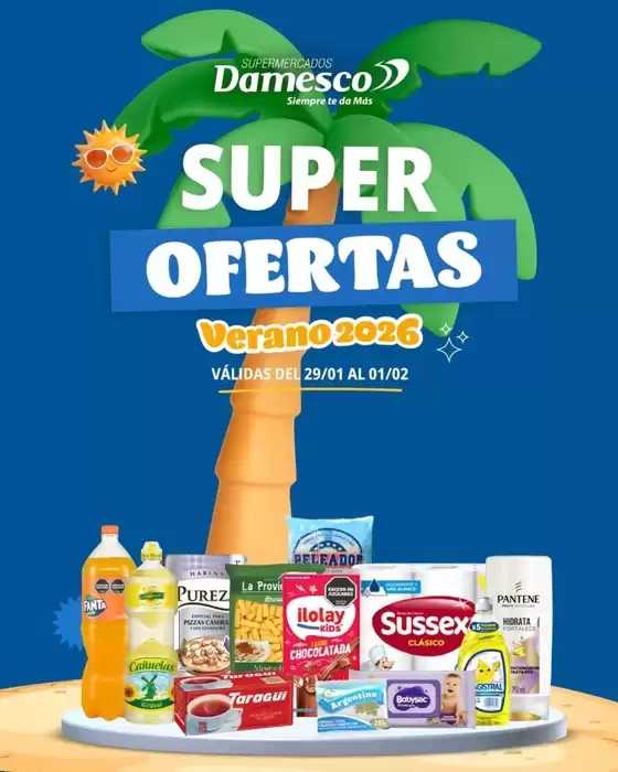 Catálogo Supermercados Damesco en Monte Hermoso | Ofertas especiales atractivas para todos | 2026-01-29T00:00:00.000Z - 2026-02-01T00:00:00.000Z