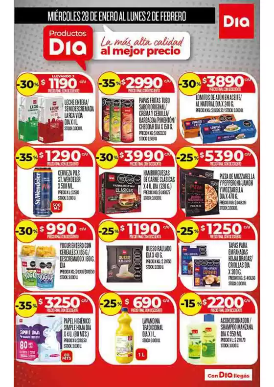 Catálogo Supermercados DIA en Monte Hermoso | Descuentos y promociones | 2026-01-28T00:00:00.000Z - 2026-02-02T00:00:00.000Z