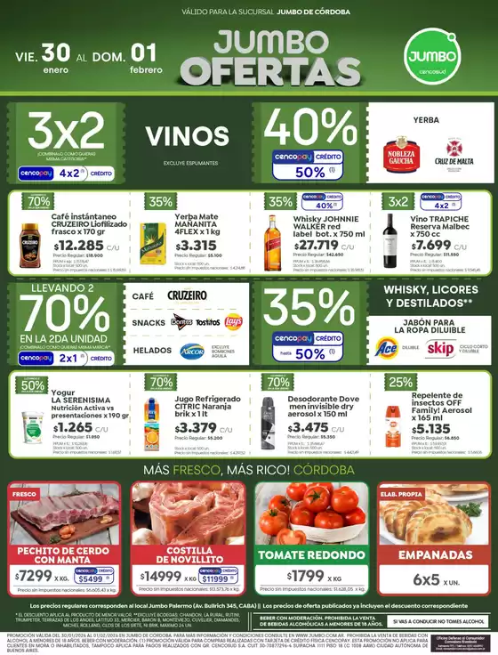 Catálogo Jumbo | Ofertas | Córdoba | 2026-01-30T00:00:00.000Z - 2026-02-01T00:00:00.000Z