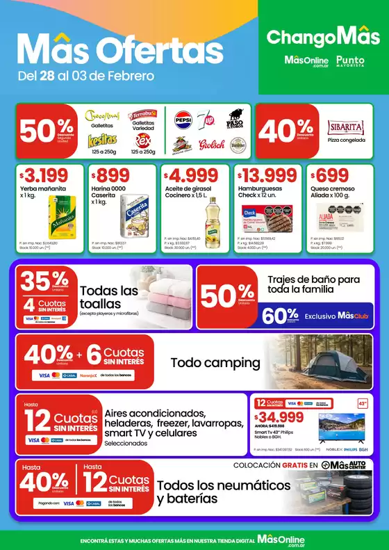 Catálogo Changomas | Más ofertas | 2026-01-30T00:00:00.000Z - 2026-02-03T00:00:00.000Z