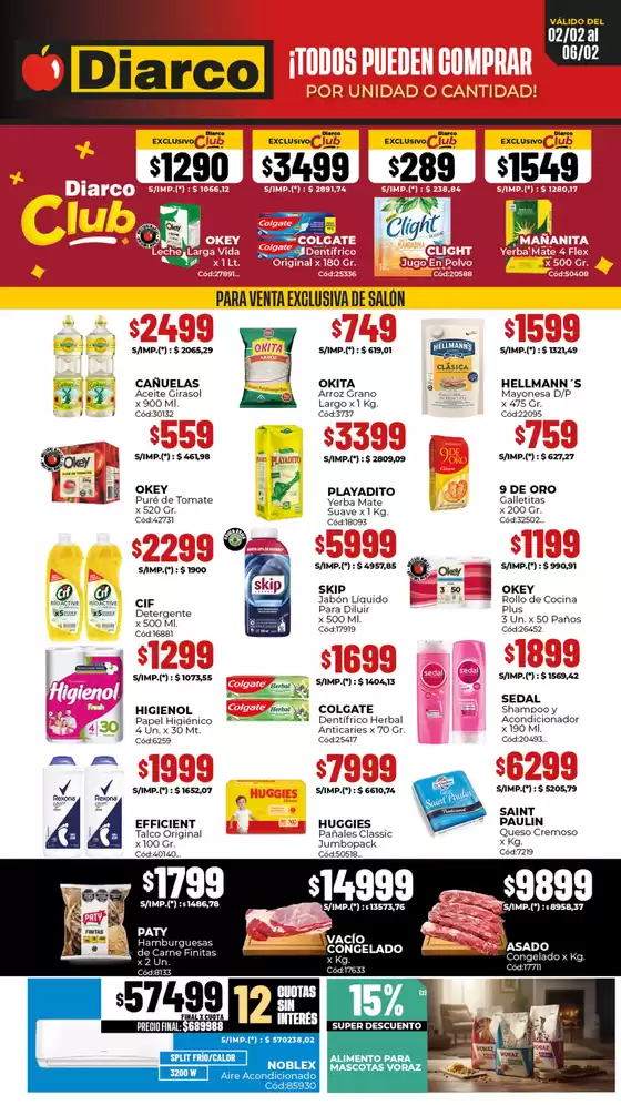 Catálogo Diarco | OFERTAS GBA | 2026-02-02T00:00:00.000Z - 2026-02-06T00:00:00.000Z
