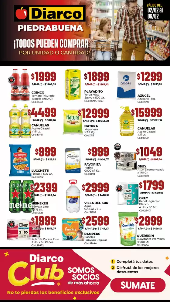 Catálogo Diarco en San Miguel de Tucumán | ESPECIAL PIEDRABUENA | 2026-02-02T00:00:00.000Z - 2026-02-06T00:00:00.000Z