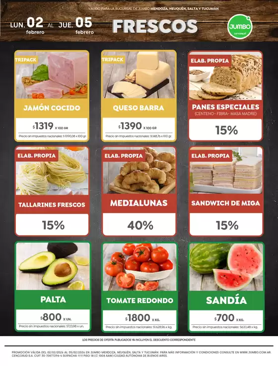Catálogo Jumbo en San Miguel de Tucumán | Ofertas | Interior | 2026-02-02T00:00:00.000Z - 2026-02-05T00:00:00.000Z