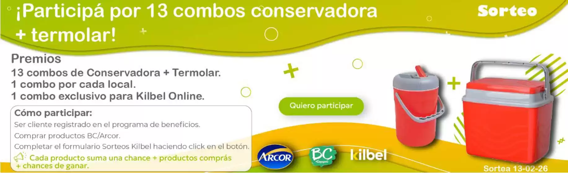 Catálogo Kilbel Supermercados en General Roca (Río Negro) | Sortea 13/02 | 2026-02-02T00:00:00.000Z - 2026-02-13T00:00:00.000Z