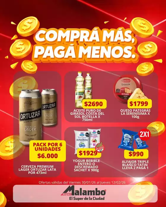 Catálogo Supermercados Malambo en Juan Bautista Alberdi (Tucumán) | Ofertas Supermercados Malambo | 2026-01-30T00:00:00.000Z - 2026-02-12T00:00:00.000Z