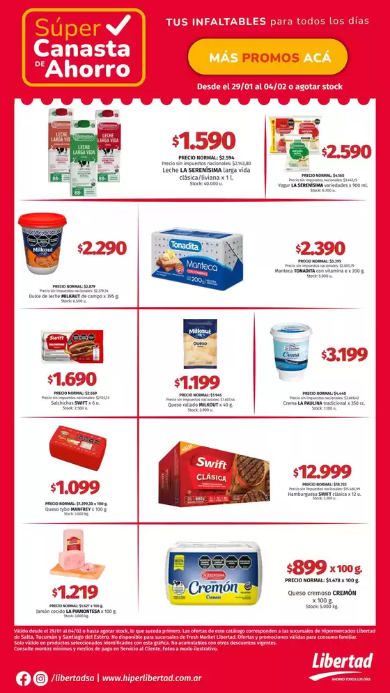 Catálogo Hiper Libertad | Ofertas principales y descuentos | 2026-01-29T00:00:00.000Z - 2026-02-04T00:00:00.000Z