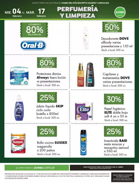 Catálogo Jumbo | Especial Perfumería y Limpieza | 2026-02-04T00:00:00.000Z - 2026-02-17T00:00:00.000Z