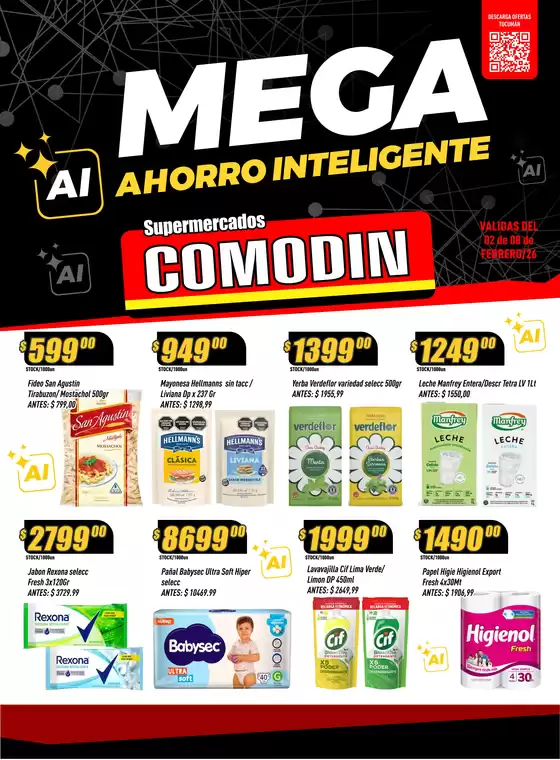 Catálogo Supermercados Comodin en Floresta Oeste | 2026220 | 2026-02-02T00:00:00.000Z - 2026-02-26T00:00:00.000Z