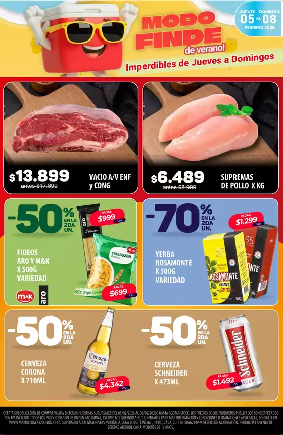 Catálogo Makro en Temperley | Modo Finde de verano | 2026-02-05T00:00:00.000Z - 2026-02-08T00:00:00.000Z