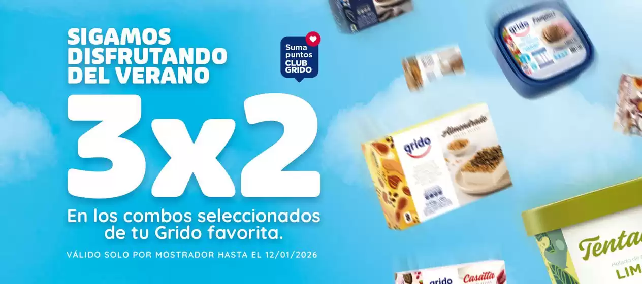 Catálogo Grido Helado | 3x2 En los combos seleccionados de tu Grido favorita | 2026-02-05T00:00:00.000Z - 2026-02-12T00:00:00.000Z