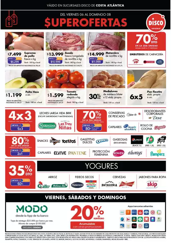 Catálogo Disco | Ofertas | Costa Atlántica | 2026-02-06T00:00:00.000Z - 2026-02-08T00:00:00.000Z