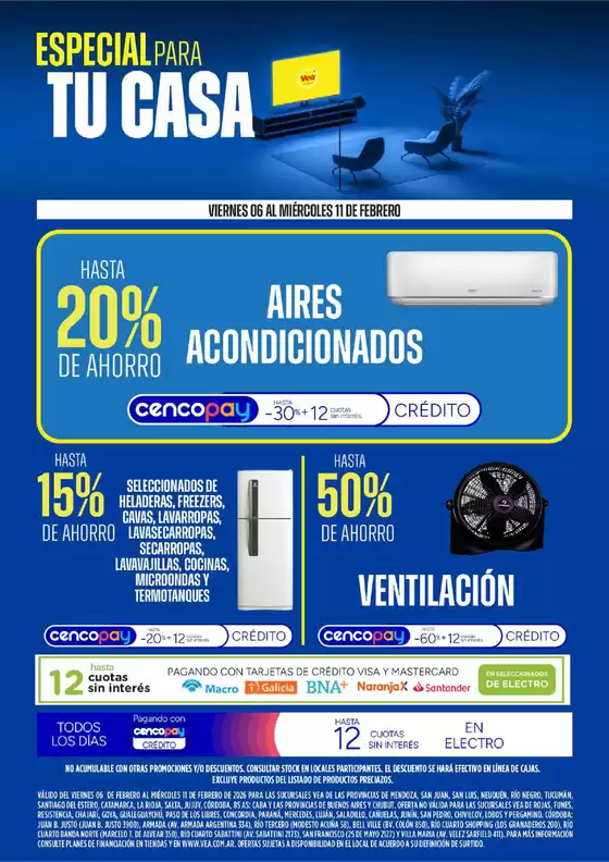Catálogo Supermercados Vea | Ofertas especial para tu casa | 2026-02-06T00:00:00.000Z - 2026-02-11T00:00:00.000Z