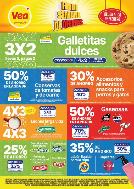Catálogo Supermercados Vea | Ofertas fin de semana Patagonia | 2026-02-06T00:00:00.000Z - 2026-02-08T00:00:00.000Z