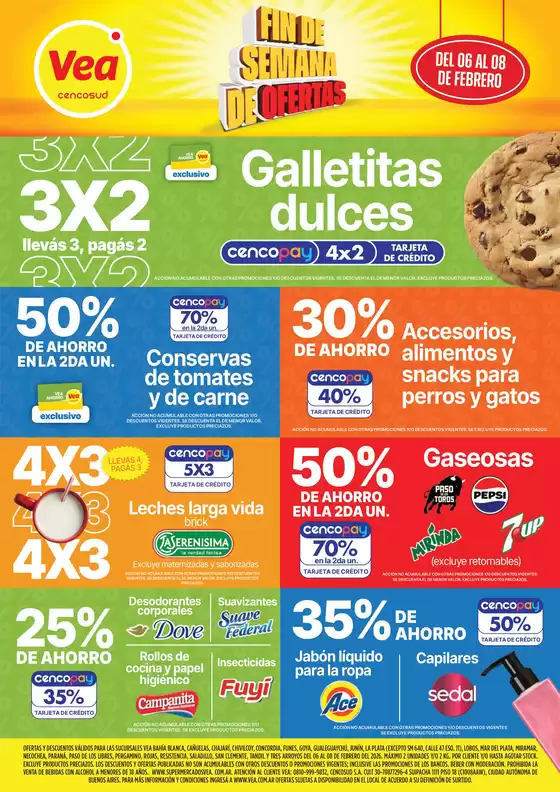 Catálogo Supermercados Vea | Oferta fin de semana | Nea | 2026-02-06T00:00:00.000Z - 2026-02-08T00:00:00.000Z