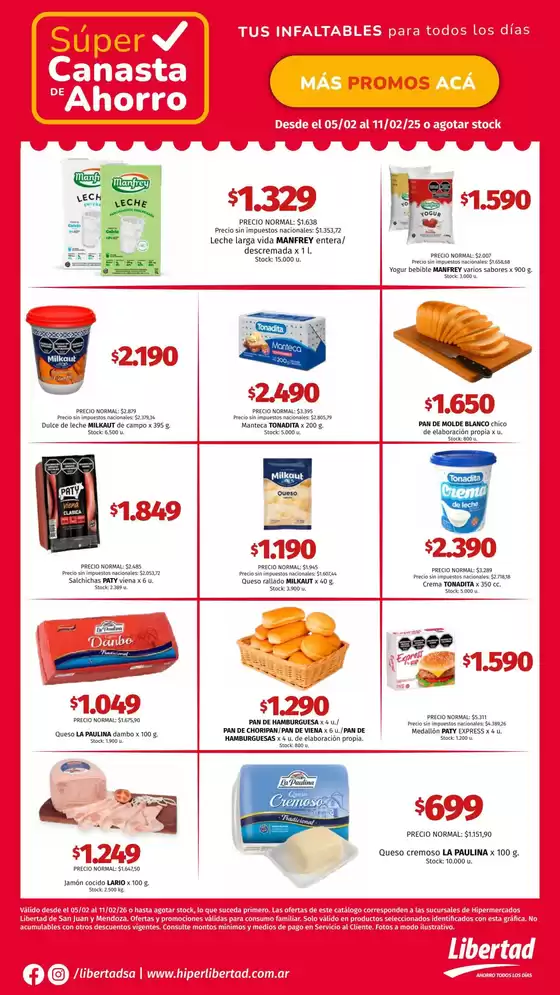 Catálogo Hiper Libertad en Morón | Ofertas para cazadores de gangas | 2026-02-05T00:00:00.000Z - 2026-02-11T00:00:00.000Z