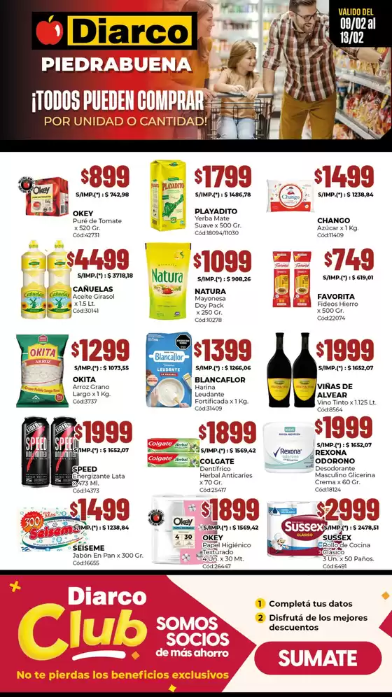 Catálogo Diarco en Ezpeleta | ESPECIAL PIEDRABUENA | 2026-02-09T00:00:00.000Z - 2026-02-13T00:00:00.000Z